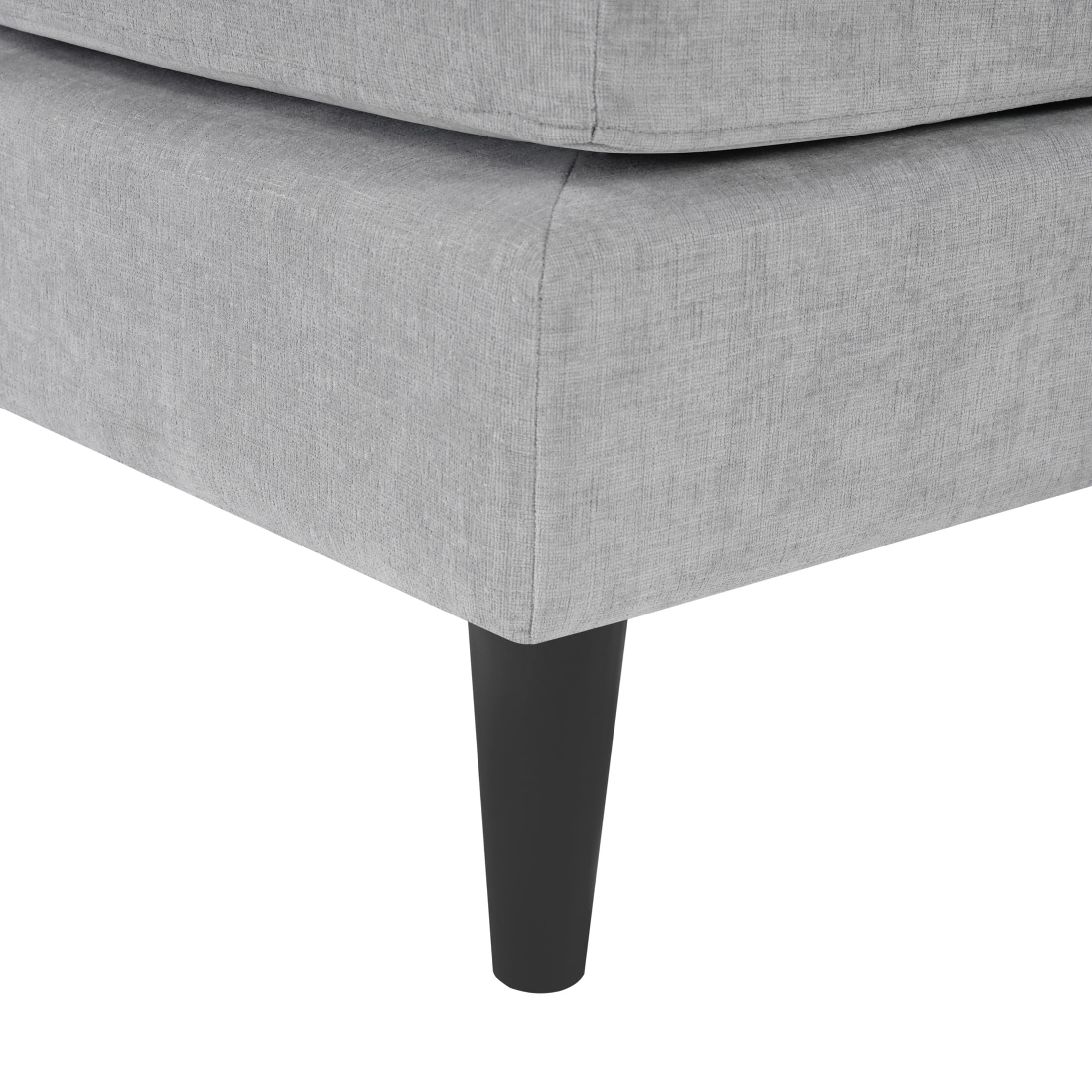 Christopher Knight Home Modern Chaise Lounge Sofa Bed, 53.5" Upholstered Sofa Couch with Armrests, Gray