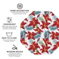 thumbnail image 4 of Pofeuu Lilies Flowers Print Leather Coasters Set of 6, Round Cups Mugs Mat Pad for Home Kitchen Heat Resistant Drink Coasters,Octagon, 4 of 7