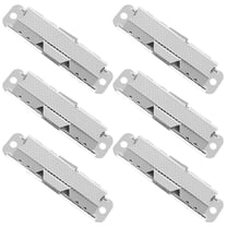 UNOMOR 6Pack Organizing Papers Metal Clips Document Clips Zinc Alloy Silver