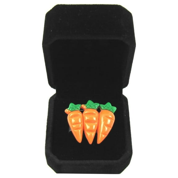 Funny 3 Carrot Karat Novelty Engagement Ring In Box Practical Joke Wedding Jewelry Prank Gag Gift