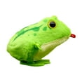 thumbnail image 1 of Jumping Clockwork Frog Toy For Kids Interactive Play And Motor Skills Development With Soft Material And Nostalgic Design 3.15 X 2.36 X 2.36 Inches 0.176 Lb, 1 of 9