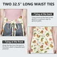thumbnail image 6 of Autumn Fall Leaves Pattern Apron-Garden Aprons for Women with Pockets-Cotton Linen Waterproof Kitchen Cooking Gardening Aprons Adjustable for Kitchen,Cooking,BBQ and Salon 33"x27", 6 of 7