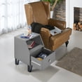 thumbnail image 4 of Furniture of America Clement Contemporary 1-Drawer End Table, Gray, 4 of 6