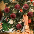 thumbnail image 5 of DefiDgd 4pcs 2.36inch Christmas Flocked Velvet Ball Christmas Tree Ornaments Set,Glitter Decorative Hanging Baubles,Shatterproof Plastic Decorations for Xmas Tree,Wreath,Garland(F), 5 of 6