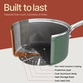 thumbnail image 4 of Bakken 12-Piece Aluminum Cookware Set with Ceramic Nonstick, All-Stovetop Safe to 500°F, Pots & Pans with Lids, Silicone Utensils, Dishwasher Safe, 4 of 9