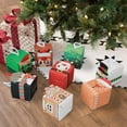 thumbnail image 2 of Fairnull 10 Pcs Christmas Candy Boxes Colorful Cartoon Print Cookie Gift Packaging Box 2024 Xmas New Year Party Decor Xmas Tree Ornament, 2 of 9