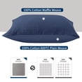 thumbnail image 3 of Funda para Almohada Corporal Zaizaihome Algodón Egipcio 51x137 cm Azul Marino, 3 of 6
