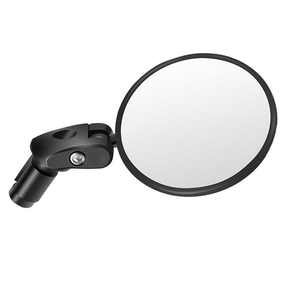LEORX 1Pc Safe Bike Rearview Mirror Acrylic Oval Mirror for Mountain Bikes and Road Cycling