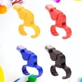 thumbnail image 3 of 4 Pcs Survival Whistle Finger Grip Whistle Loud Whistle Plastic Whistle Referee Whistle, 3 of 4