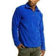 thumbnail image 2 of Men’s Polar Fleece Jacket Quarter Zip Up Pullover S-3XL Regular Big & Tall Long Sleeve Coat Outerwear Hiking Spring Fall Winter Menswear Casual Tops, 2 of 4