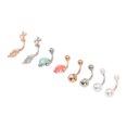 thumbnail image 4 of Body Belly Button Rings,8 Pcs Belly Button Navel Rings Navel Belly Rings Built to Last, 4 of 8