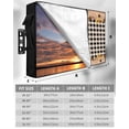 thumbnail image 7 of Texas Star Outdoor TV Cover 30 to 32 inch Country Star Sunflower Vintage Plaid Wood Grain Waterproof Dustproof TV Covers for Outside with Zipper Remote Control Pocket Flat Screen Protectors, 7 of 7