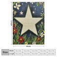 thumbnail image 4 of Chilfamy Star Flowers Grass Flannel Blanket Throw for All Seasons - Soft and Cozy Blanket Gift 40x50in, 4 of 6