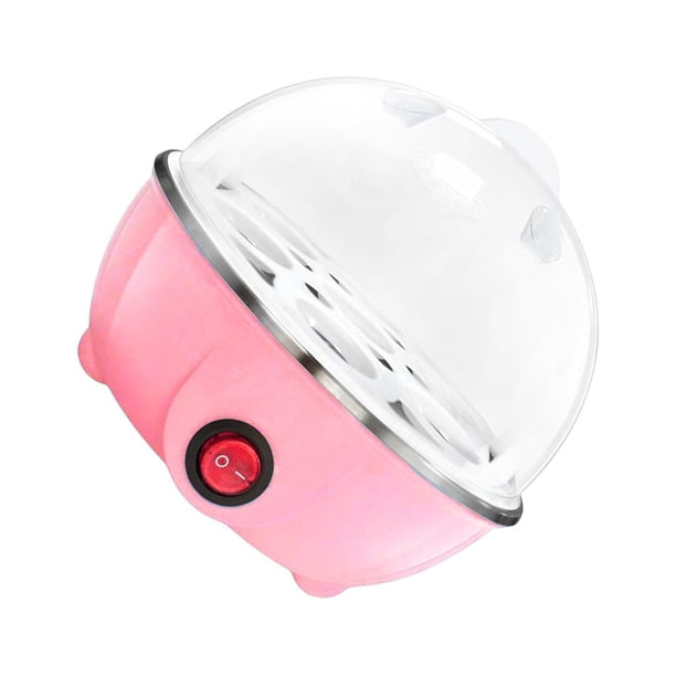 Advancent Caldera de 7 huevos, olla eléctrica multifunción de calentamiento rápido para huevos, vaporera, escalfador, herramientas de cocina Electrodomésticos Rosa/Capa Única