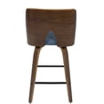 thumbnail image 5 of Lumisource Ariana Bar Stool In Walnut And Blue Finish B26-ARIA WL+BU, 5 of 8
