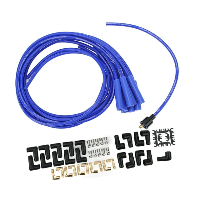 Spark Plug Wires, 8.5mm 180 Sparking Plug Ignition Wire Set Ignition Wire Kit With Dustproof Replacement For 8 Cylinder Models