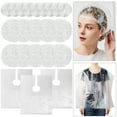 thumbnail image 2 of 100PCS Hair Salon Cape Disposable Barber Cape with 100 Bath Cap & 100 Ear Cover, 2 of 10