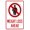 Warning Sign 4, variant on Weight Loss Ahead with Graphic Warning Sign - 8"x12" Room Security Metal Sign, Humor Decor for Business Home Outdoor Indoor Road Yard Garage