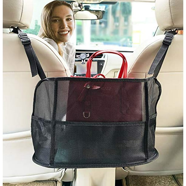 Car Net Pocket Handbag Holder,Car Mesh Organizer,Advanced Seat Back