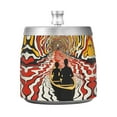thumbnail image 7 of Yayeee Ashtray with Lid for Cigarette Smokeless Stainless Steel Home Ash Holder, Abstract Boat Ride, 7 of 7