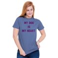 thumbnail image 3 of My Dog My Heart Rescue Pet Owner Women's Graphic T Shirt Tees Brisco Brands S, 3 of 6