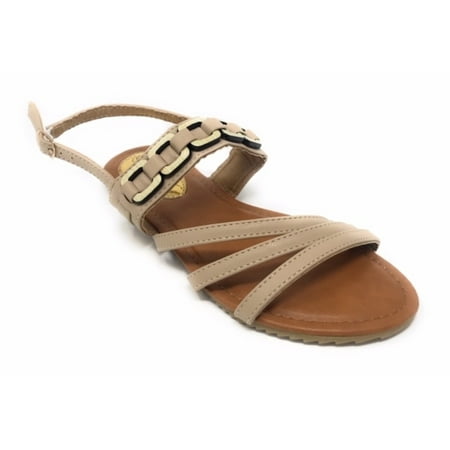 

Victoria K Women s Front Straps And Link Chain Sandals