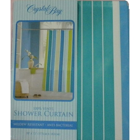 Crystal Bay "Ripple" Vinyl Shower Curtain