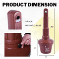 thumbnail image 3 of BESEA 4PACK Outdoor Ashtrays-Brown, 30 Inch Height Big Size Heavy Duty Ash Disposal Outdoor, 3 of 5