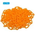 thumbnail image 3 of Unique Bargains 0.2' Diameter 16Ft Length Plastic Chain Barrier Safety Link Chain Stanchion for Crowd Control, Orange, 3 of 5