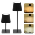 thumbnail image 1 of LUTEC Lot de 2 Lampes de Table Sans Fil, Lampe de Bureau à Batterie Rechargeable 6000mAh, Deux Hauteurs Réglables, Étanche, Commande Tactile et Gradation Continue 3 Couleurs, 1 of 7