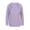 thumbnail image 4 of pstuiky Oversized Sweatshirt for Women, Women Print Round Neck Long Sleeve Sweatshirt Slim Fit Stylish Oversized Autumn Sweatshirt Women Coats for Women Purple XXXXXL, 4 of 4