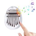 thumbnail image 1 of Mini Piano Pulgar 8 Teclas Kalimba Compacto para Adultos Principiantes, 1 of 9