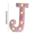 thumbnail image 1 of JilgTeok 1 Packs Colorful Light Up Letters LED Letter Lights for Proposal Statement Birthday Party Wedding Home Bar Decoration Scene Decorative Light Clearance, 1 of 3