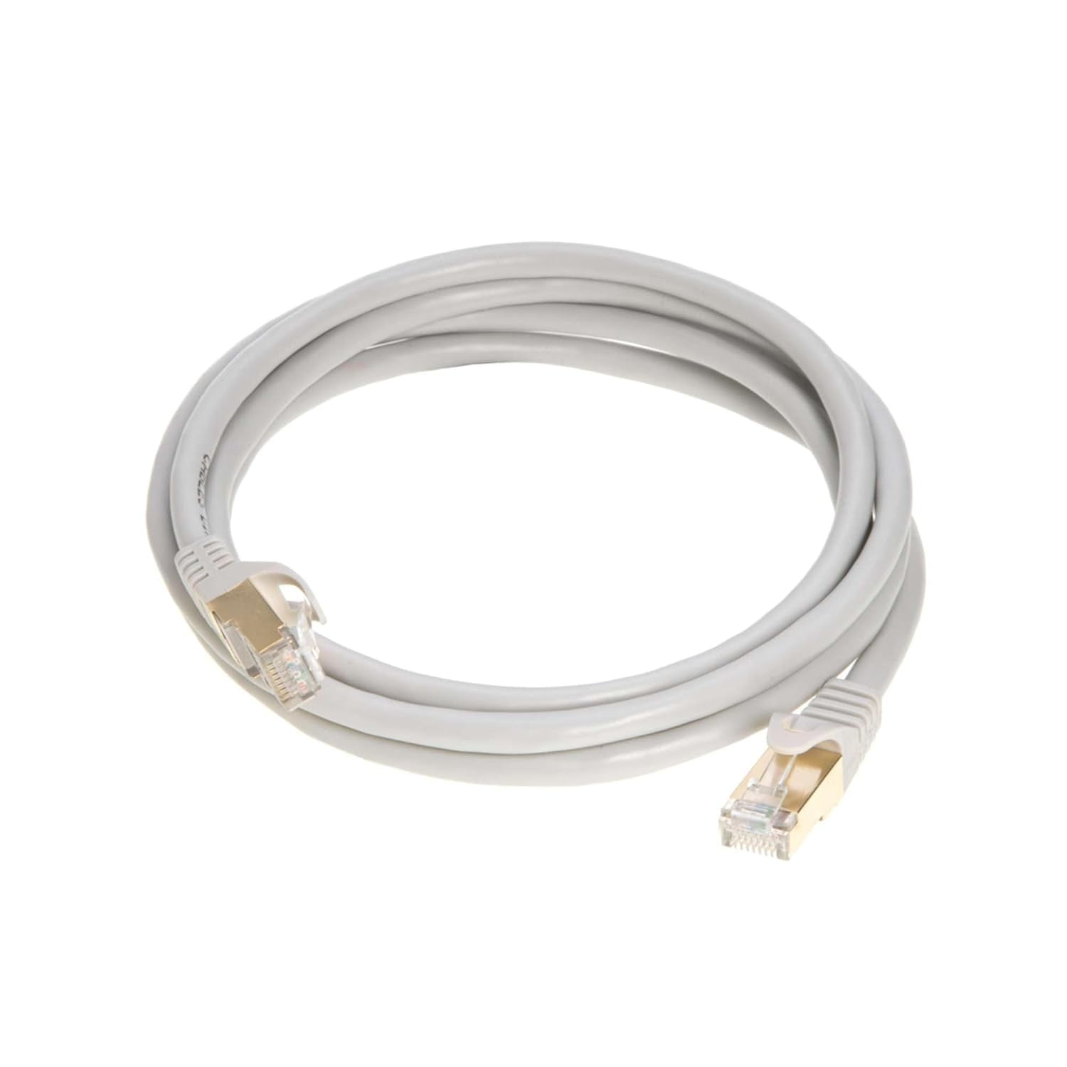 Cat7 Ethernet Cable 1 pack of 50FT Copper Shielded RJ45 Cord for Router, PC, Gaming, Servers, PoE Security Cameras, Smart TVs, 10Gbps 600MHz High-Speed Network Patch, Gray, Cables Direct Online