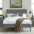 thumbnail image 3 of Grain Wood Furniture Greenport Queen Size Solid Wood Bed with a Brushed Grey finish, 3 of 9