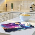 thumbnail image 6 of Coolnut Wolf Galaxy Forest Dish Drying Mat for Kitchen Counter, Ultra Absorbent Reversible Microfiber Dishes Drying Rack Pad Heat-resistant Mats 16x18in Home Decor, 6 of 7