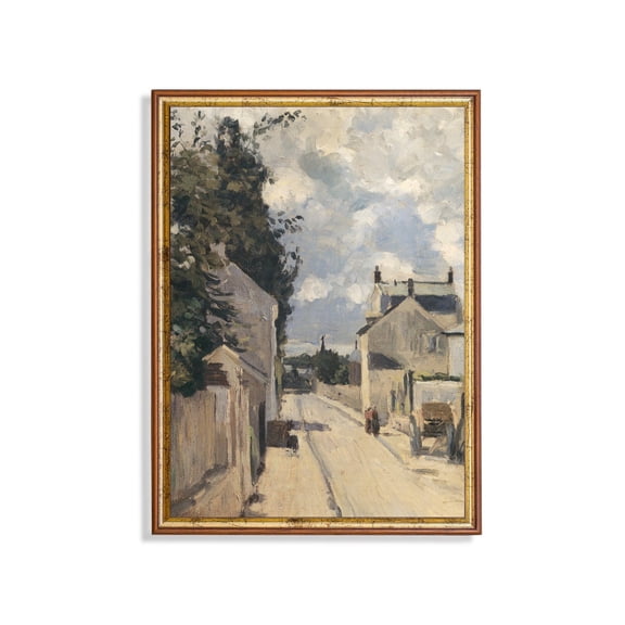 Vintage French Country Landscape Farmhouse Decor Home Decor UNFRAMED Poster, Wall Art for Decor, Present, 8x12