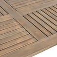thumbnail image 5 of Pitts Patio Acacia Wood 6-Seater Dining Set with Oval Dining Table, Gray and Black, 5 of 9