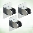 thumbnail image 6 of WHAMVOX 3 Pcs Adjustable Shower Head Shower Holder Plating Holder Rack 9.5X7 Cm Silver, 6 of 8