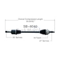 thumbnail image 4 of TrakMotive CV Axle Shaft SB-8040 Premium; OEM Replacement, 4 of 4