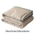 thumbnail image 5 of Soybean Fiber Summer Cool Quilt Washed Cotton Lightweight Air Conditioning Blanket, Japanese Style, 150X200Cm Tanuke, 5 of 9