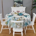 thumbnail image 2 of Design Pattern Round Tablecloth 60 Inch – Waterproof Polyester Table Cover with Full Print Design, Wrinkle Resistant & Washable for Kitchen Dining Party Decor, 2 of 6