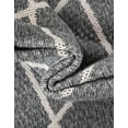 thumbnail image 7 of Unique Loom Decatur Collection Area Rug - Diamond (2' x 6' Runner Dark Gray/Ivory), 7 of 7