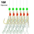 thumbnail image 1 of 10pcs Light False Bait Sea Fishing String Hook Fishing Rig Tackle Accessories, 1 of 8