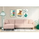 thumbnail image 1 of Sala Modular Sofá Cama Reversible De Velvet Palo De Rosa Beehive Memory Foam Modelo Cosmo, 1 of 8