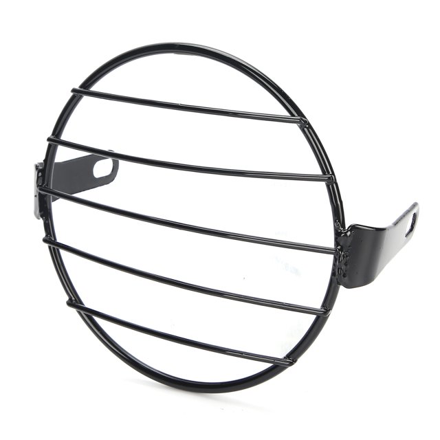 Protector De Rejilla De Faro, Rejilla De Faro De Motocicleta De 6,5 Pulgadas, Alta Dureza Negra Para Cafe Racers Para Choppers Para Motos ZAQW Motorcycle Front Light Guard