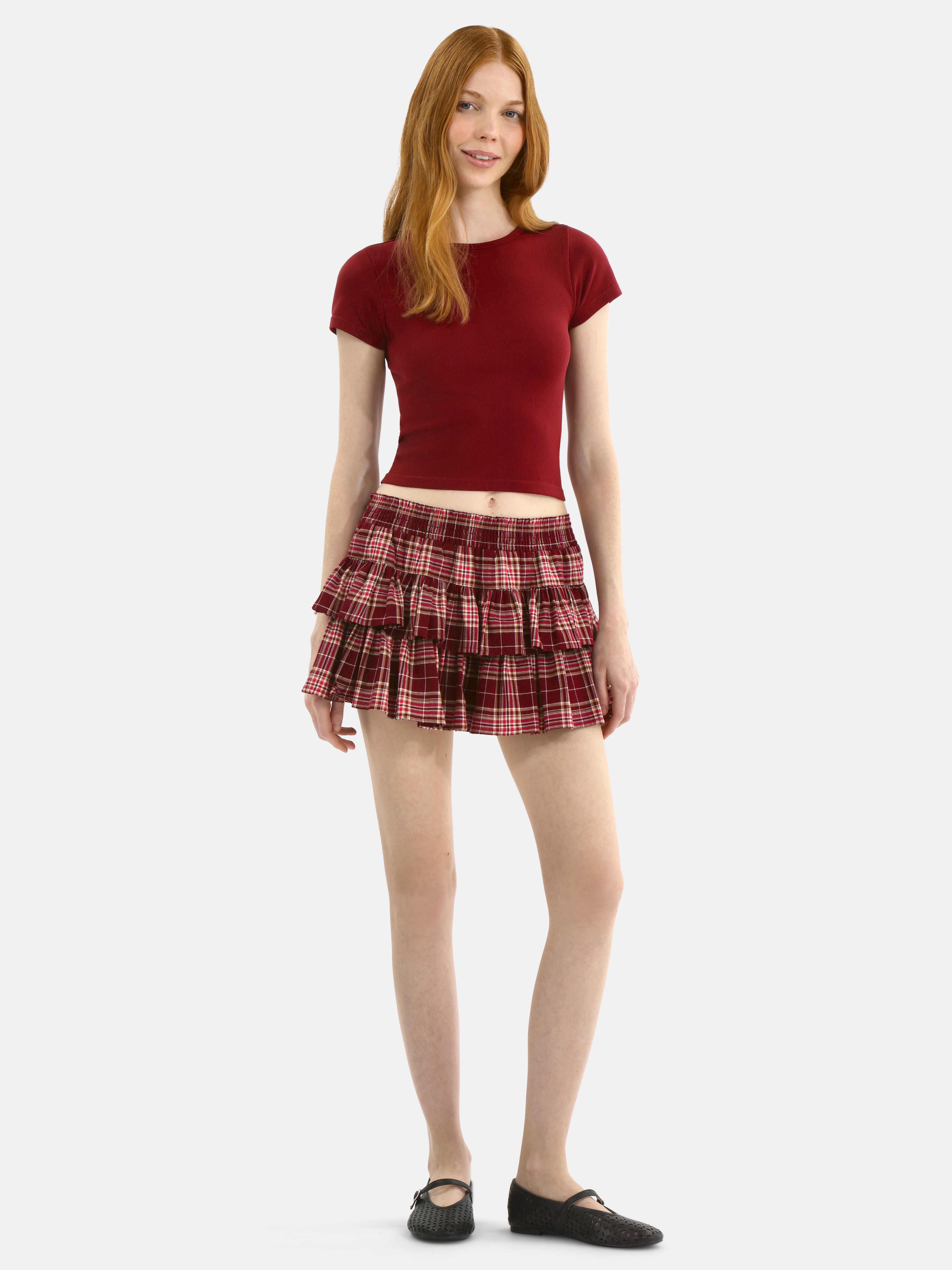 No Boundaries Seamless Crop Top with Short Sleeves, Women's
