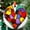 Rainbow Heart 2, variant on Forest Fox 7 Ceramic/Acrylic Christmas Ornament, Sweetheart Love Highlight, Heartfelt Mom Token, Autumn Harvest Highlight, Collectible 2025 Memory Piece