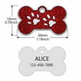 thumbnail image 4 of Personalized  Pet ID Tags Personalized Dog and Cat Tags Custom Engraved Easy to Read Cute Glitter Paw Tag Dog Foot, 4 of 6