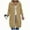 Beige, variant on Womens Mid-length Jackets No Hood Casual Full-Zip Sweatshirt Coats with Pockets Lapel Neck Long Sleeve Outwear (XL, White)
